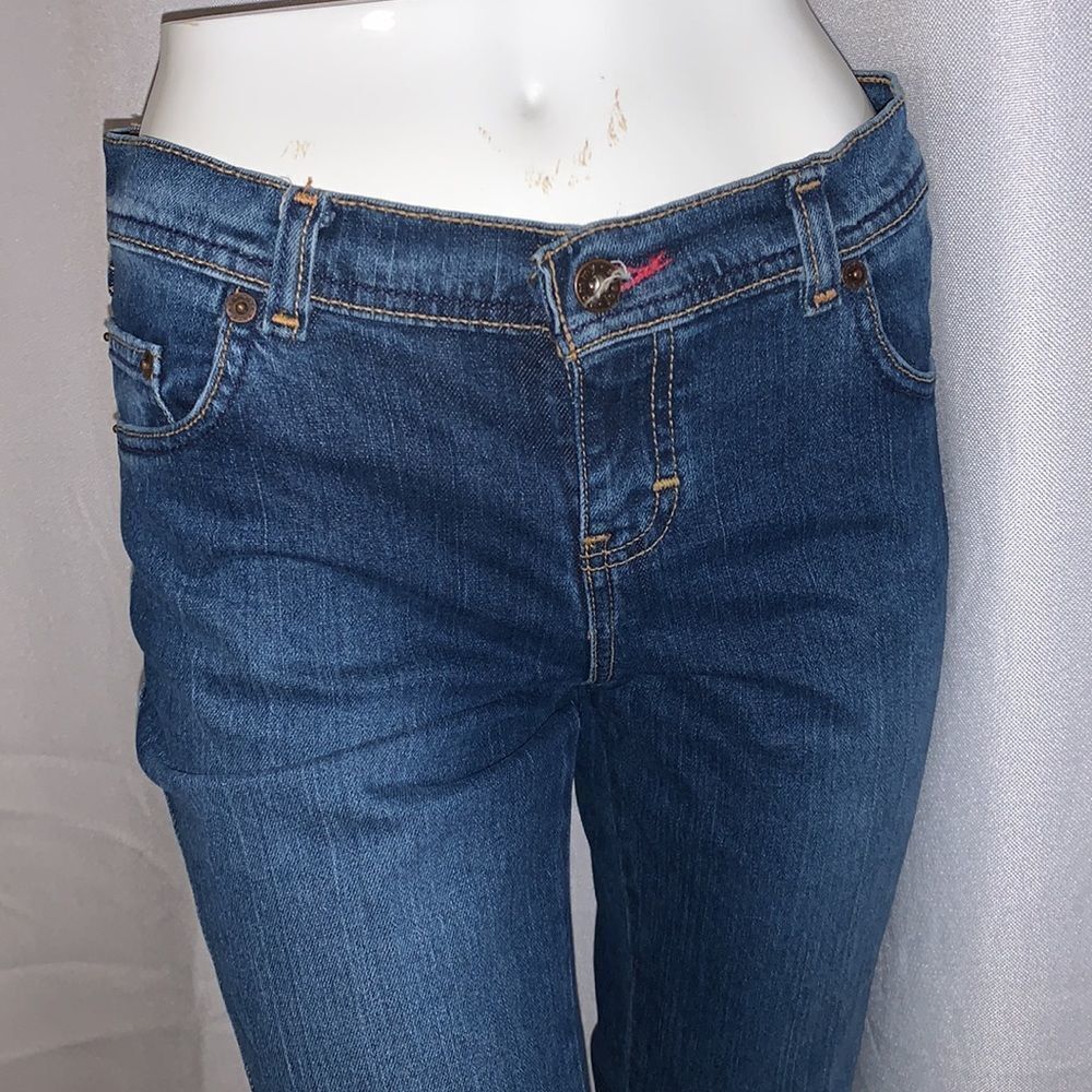 Vintage Blue Flare Wide Leg Jeans - Picture 13 of 16